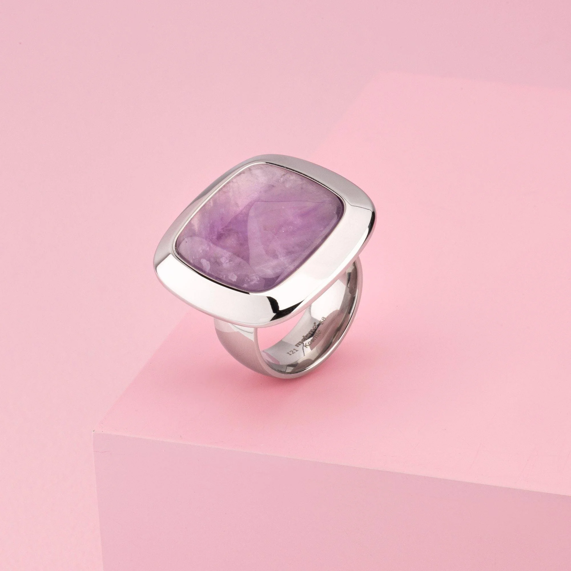Melano Kosmic Purple Love Ring Set - 51/zilverkleurig