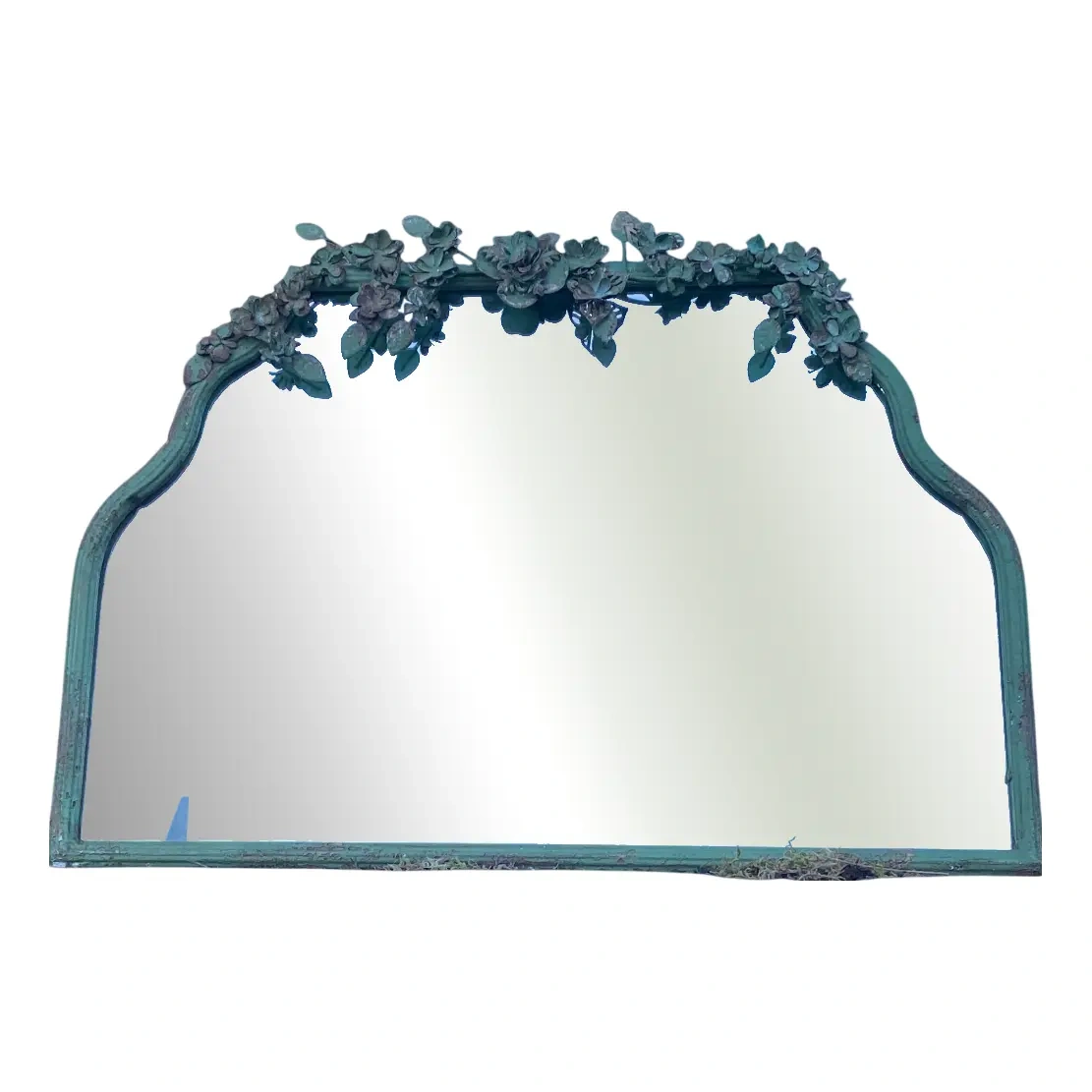 Vintage Wood Mirror, 1980s