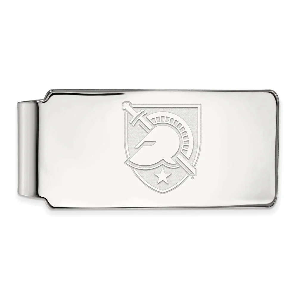 14k White Gold U.s. Military Academy Money Clip