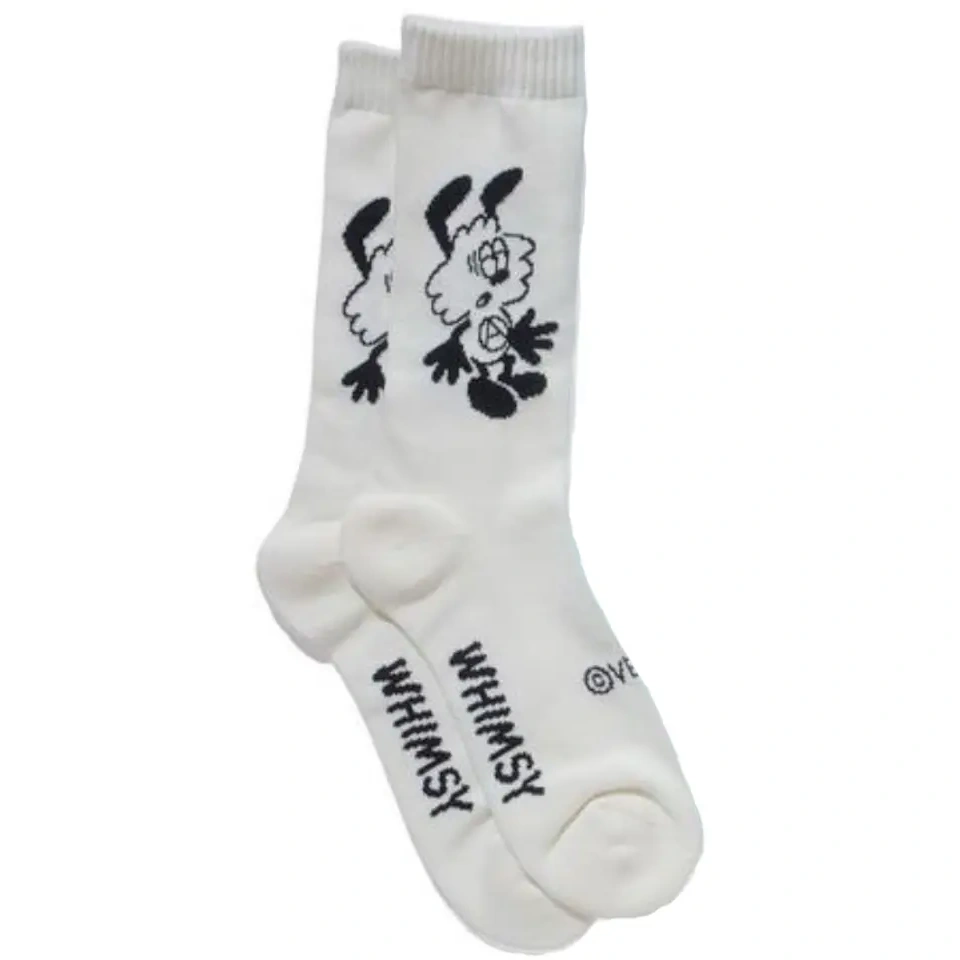 Verdy X Whimsy Socks White