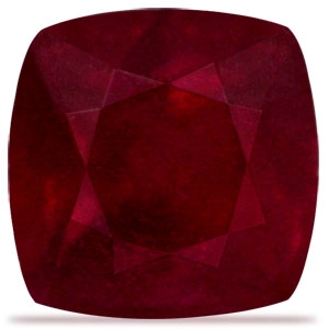 Composite 3.35 Cts. Ruby Cushion, A Quality