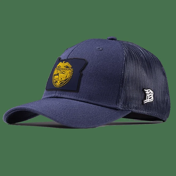 Oregon 33 Pvc Curved Trucker - Navy