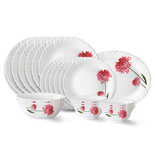 Larah By Borosil Belle Dinner Set, 21 Pc