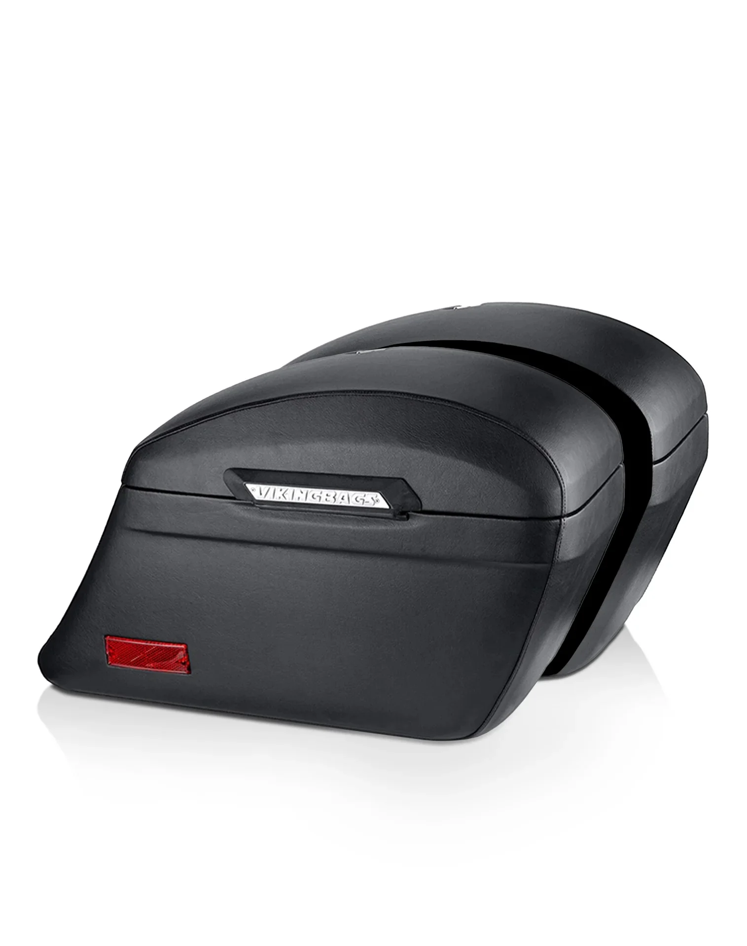 44l - Lamellar Stallion Extra Large Honda Vtx 1300 R (retro) Leather Covered Motorcycle Hard Saddlebags