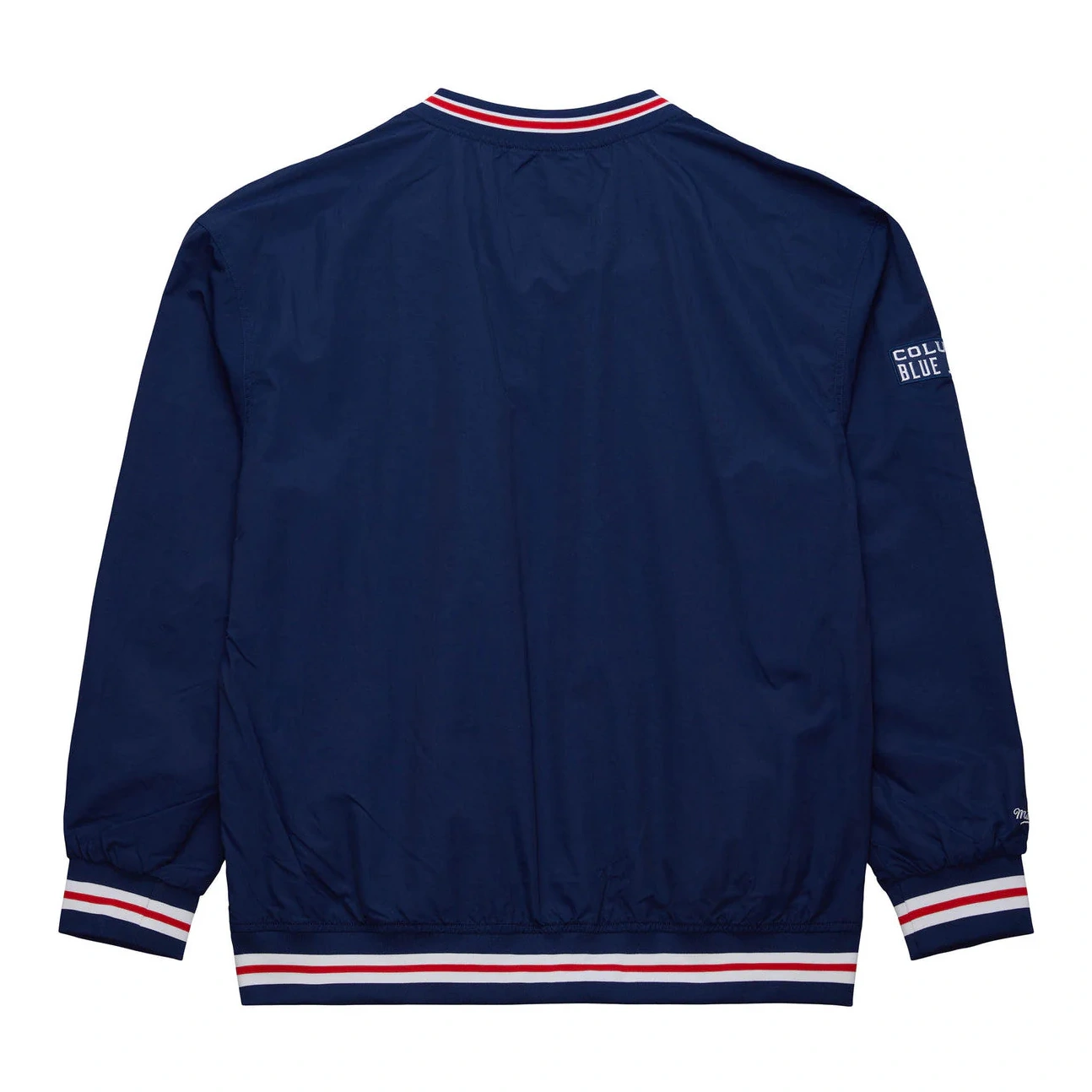 Mitchell & Ness Men's Nhl Classic Nylon Pullover Current Logo Blue Jackets Pullovers