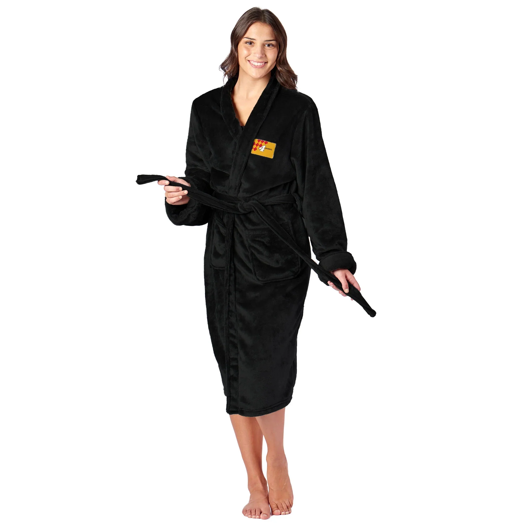 Nascar Noah Gragson Fast Track Black Silk Touch Robe Small/medium