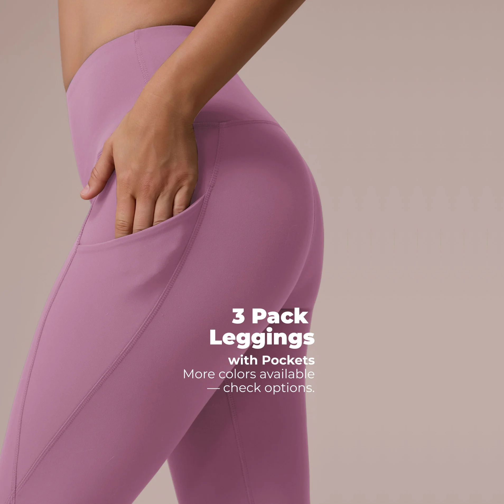 Showitty 3 Pack Leggings For Women With Pockets - Plus Size High Waist