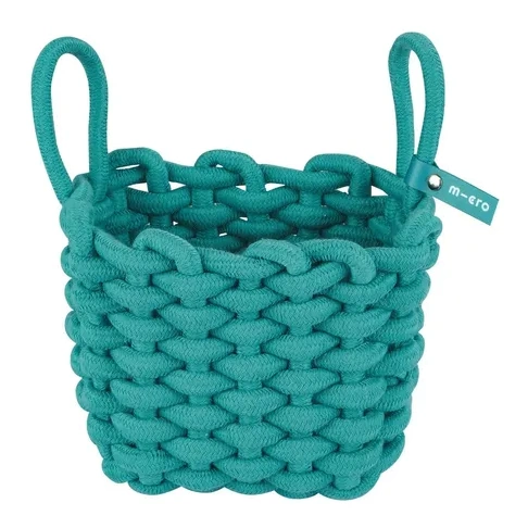 Micro Woven Cotton Scooter Basket - Green