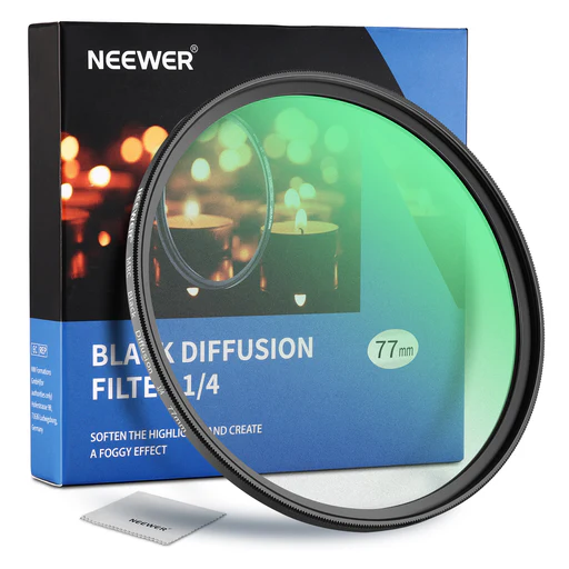 Neewer Black Diffusion 1/4 Cinematic Effect Filter - 40.5mm