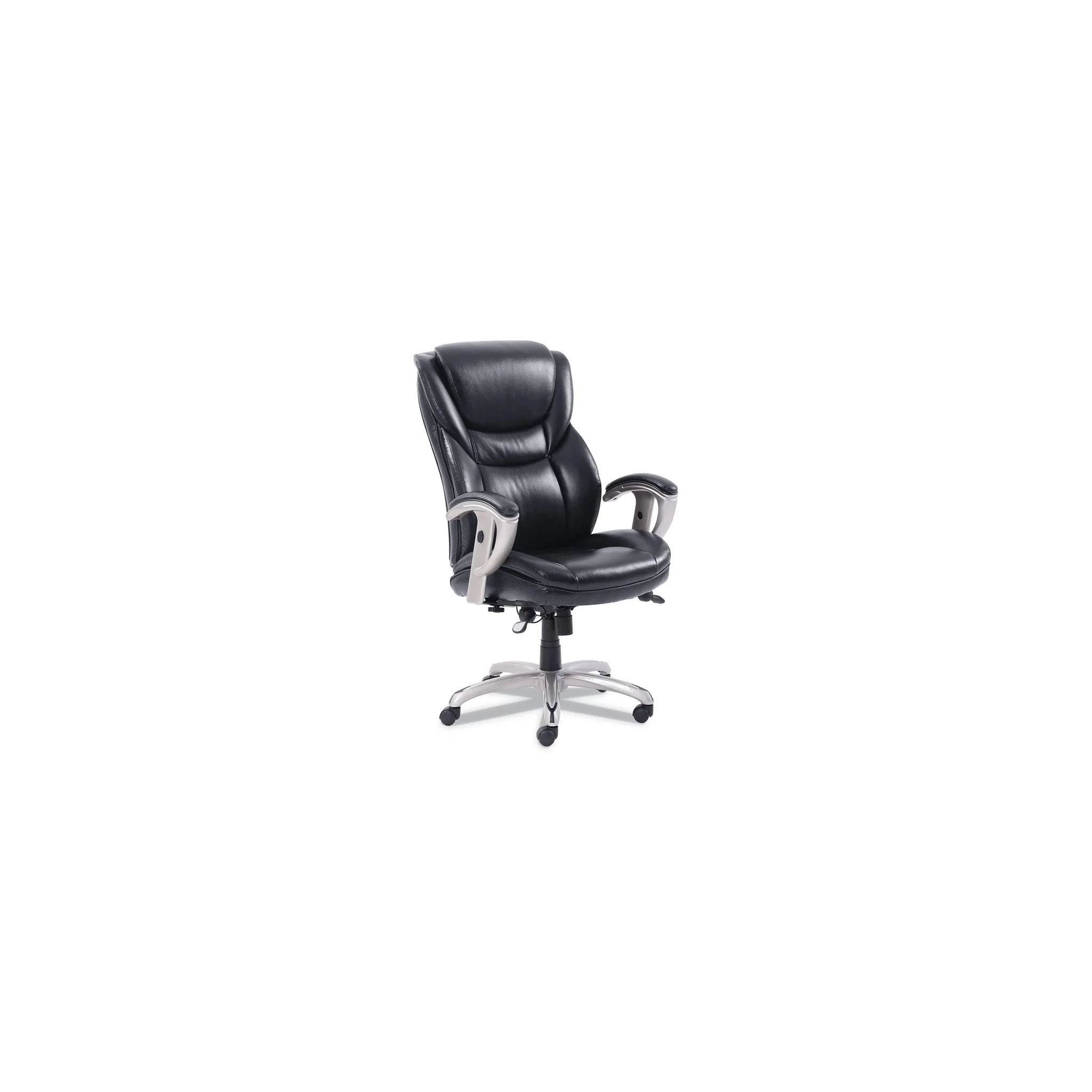 Serta Ergonomic Bonded Leather Swivel Executive Chair, Black