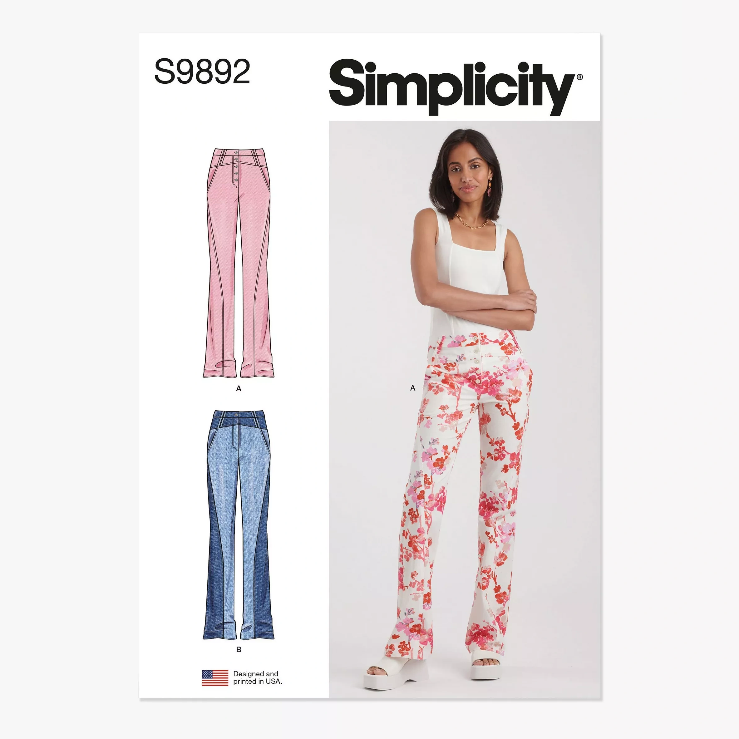 Simplicity Misses' Jeans Sewing Pattern, S9892 (y5)