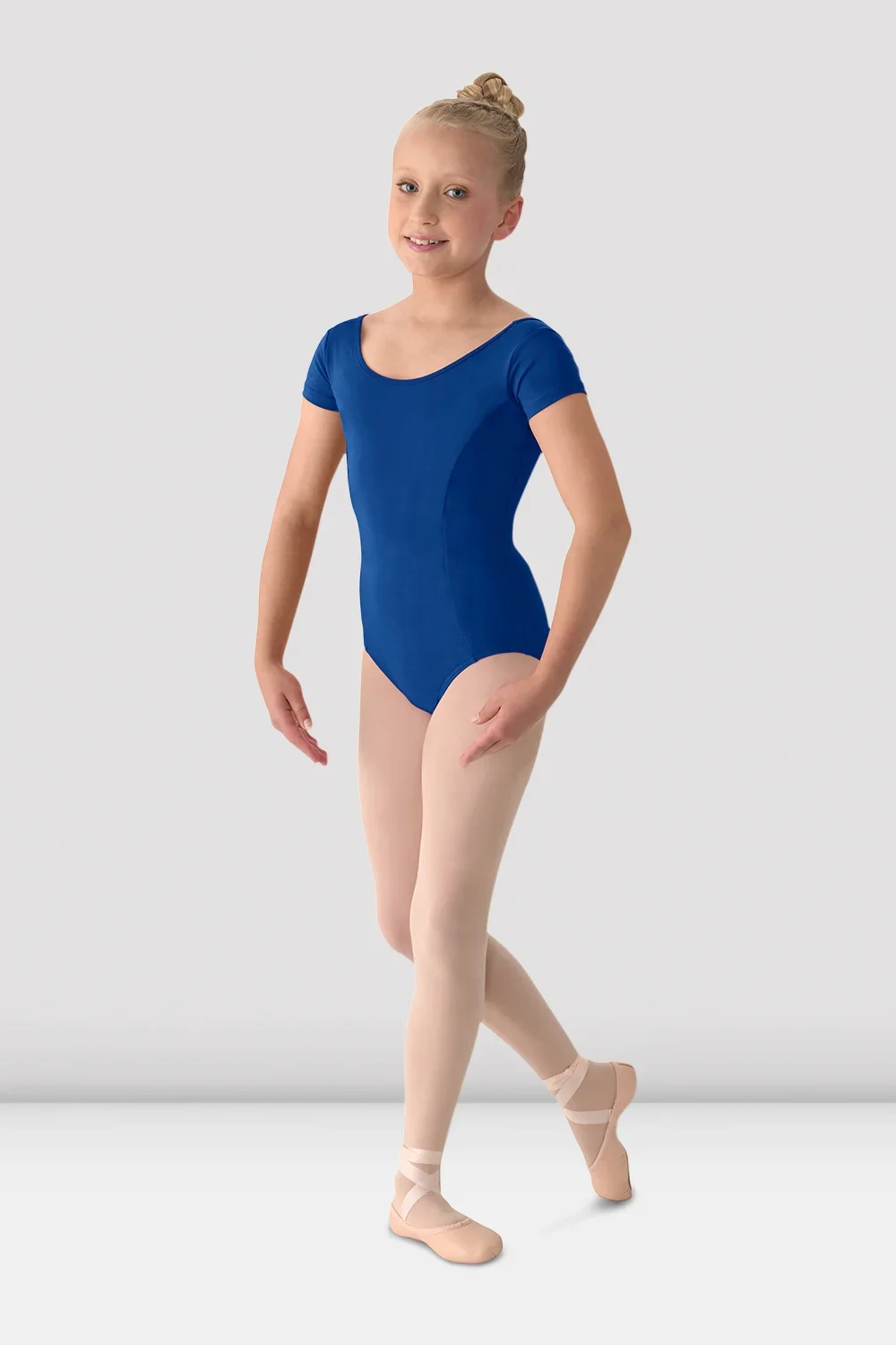 Girls Mirella Classic Short Sleeve Leotard