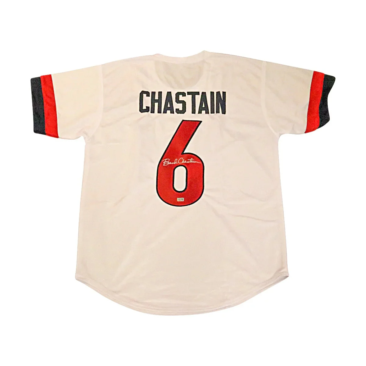 Brandi Chastain Uswnt Autographed Signed Pro Style #6 White Soccer Jersey (cx Auth)