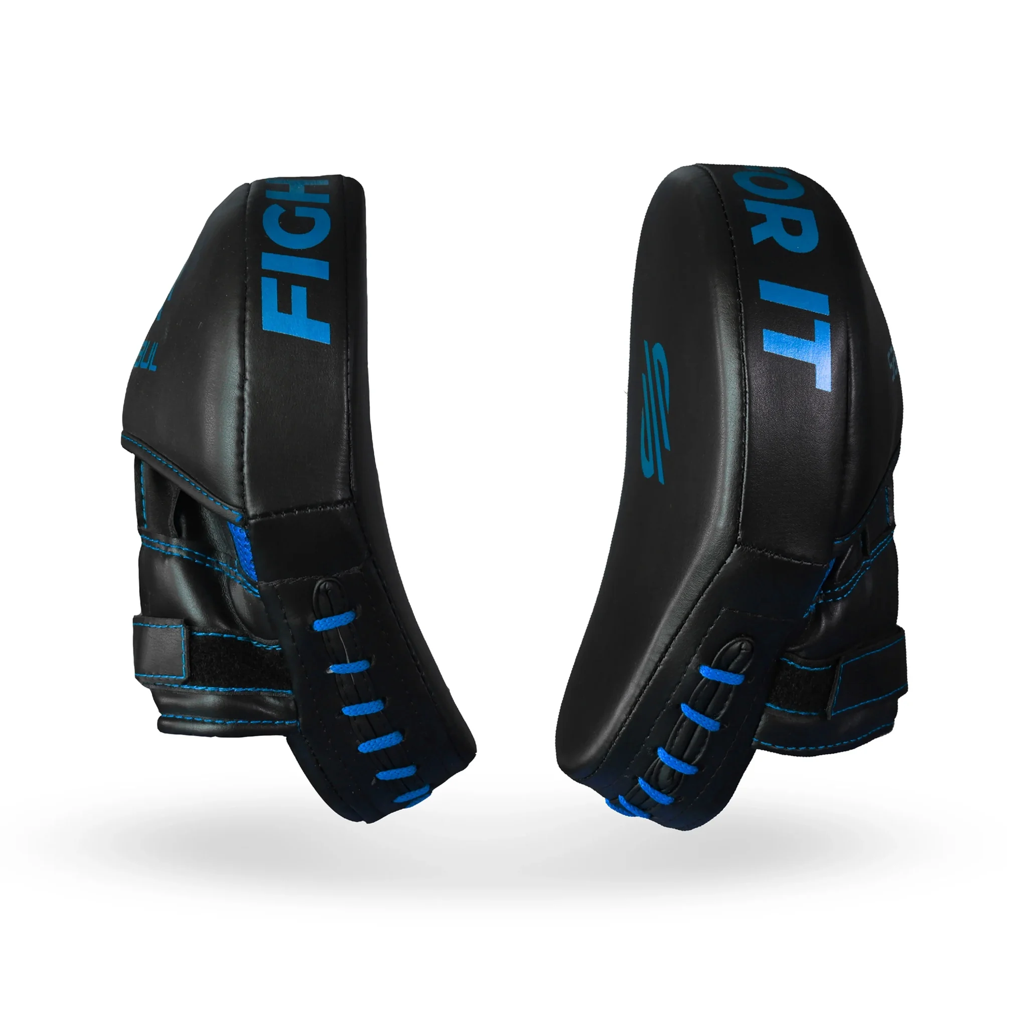 Essential Curved Punch Mitts - Metallic Blue