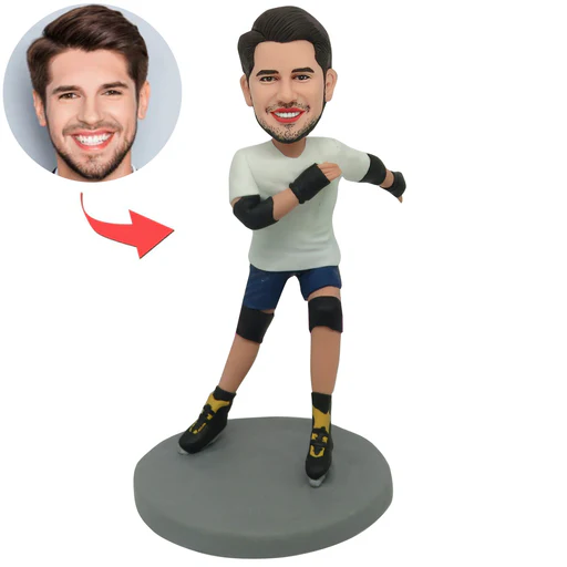 Custom Skating Boy Bobblehead - 15cm/6in