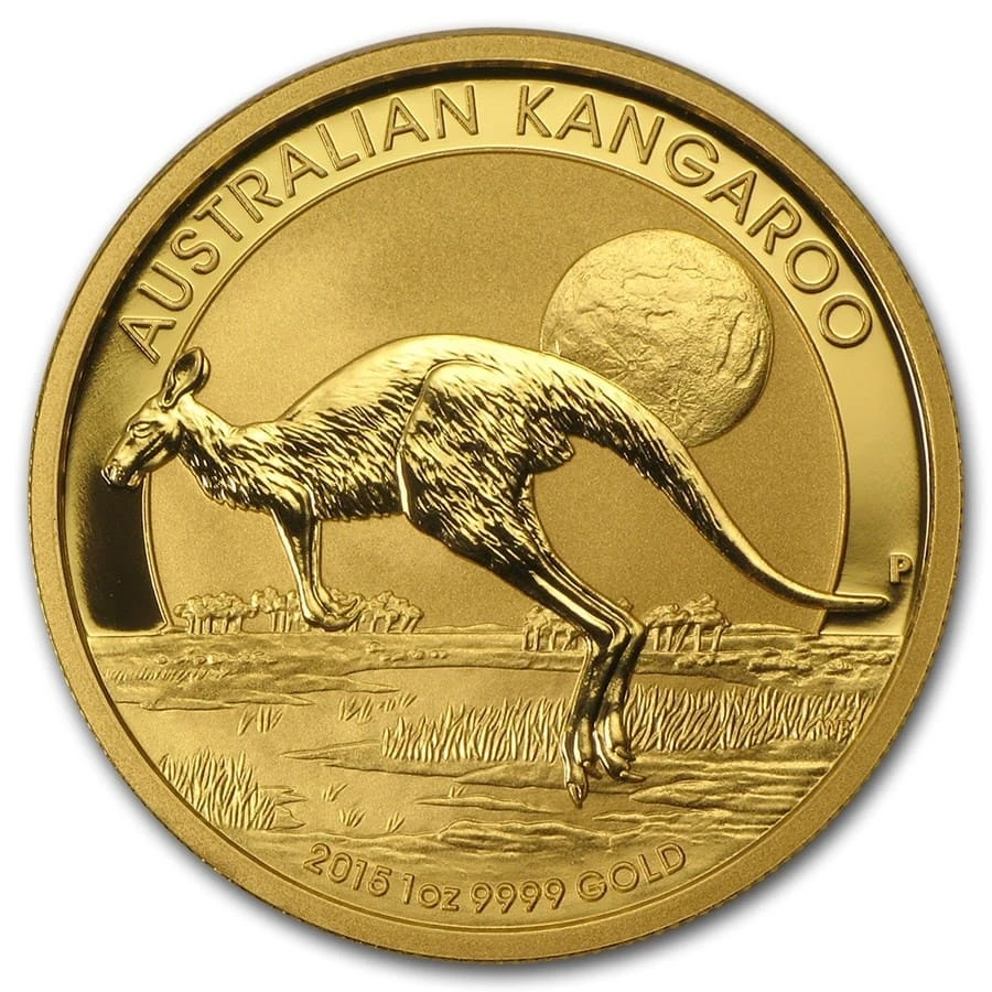 2015 Australia 1 Oz Gold Kangaroo Bu