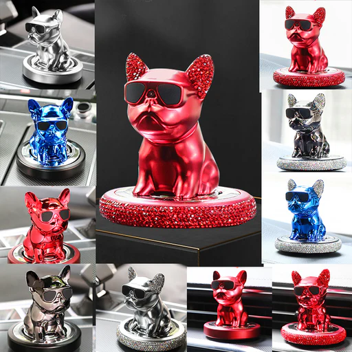 French Bulldog Metal Shake Head Purifier – Diamond Black