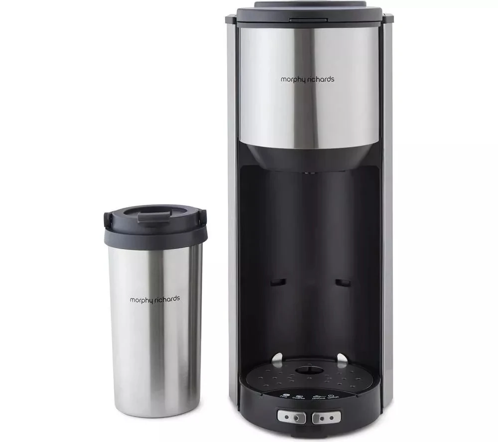 Morphy Richards Tazza Pour & Go 162105 Filter Coffee Machine - Silver
