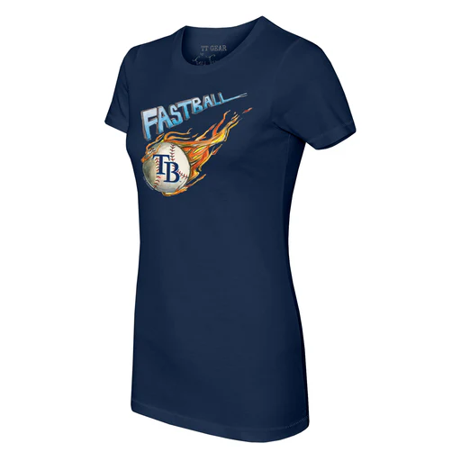 Tampa Bay Rays Fastball Tee Shirt - Women's Large/white