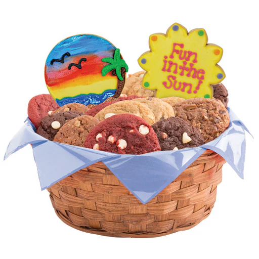 Fun In The Sun Basket - Medium - 1 Cookie/1 Dozen