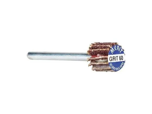 Merit 08834137480 Flap Wheel, 5/8 Dia, 5/8 W, Shk 1/8, 60