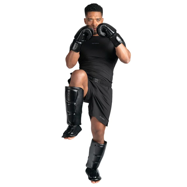Battle Forged Kickboxing Shin Guards - Black