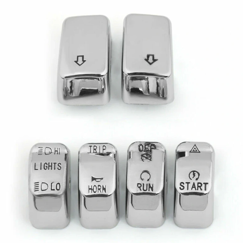 2011 Harley Softail Control Button Kit Housing T4 Cap Chrome Switch