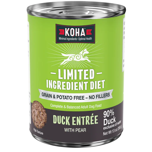 Duck Dog Food: Limited Ingredient Diet Duck Entrée For Dogs - 3 Single Cans - 13oz Each