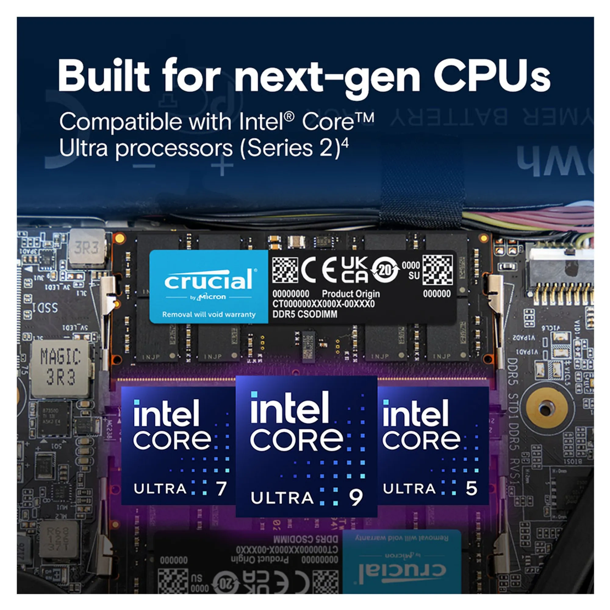 Crucial 32gb (1x 32gb) Ddr5 6400mhz Csodimm Laptop Memory - Ct32g64c52cs5