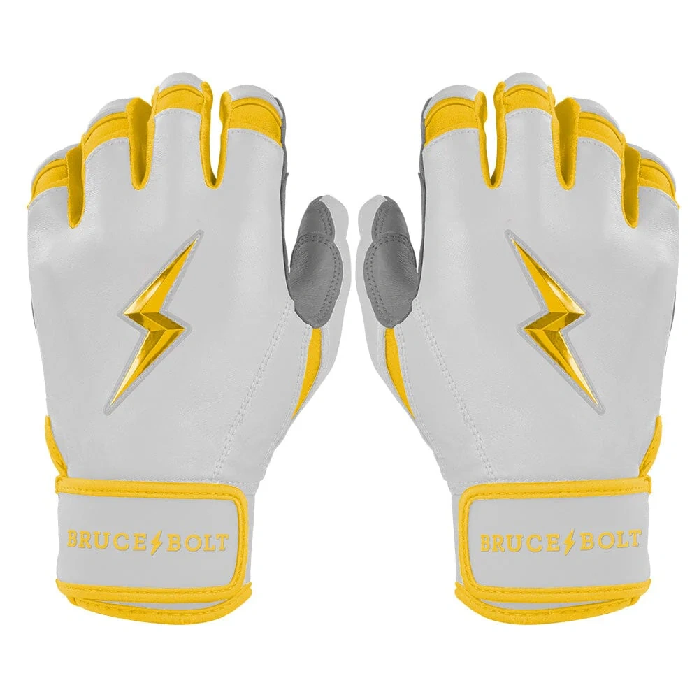 Chrome Series Short Cuff Batting Gloves - Yellow - Xxl