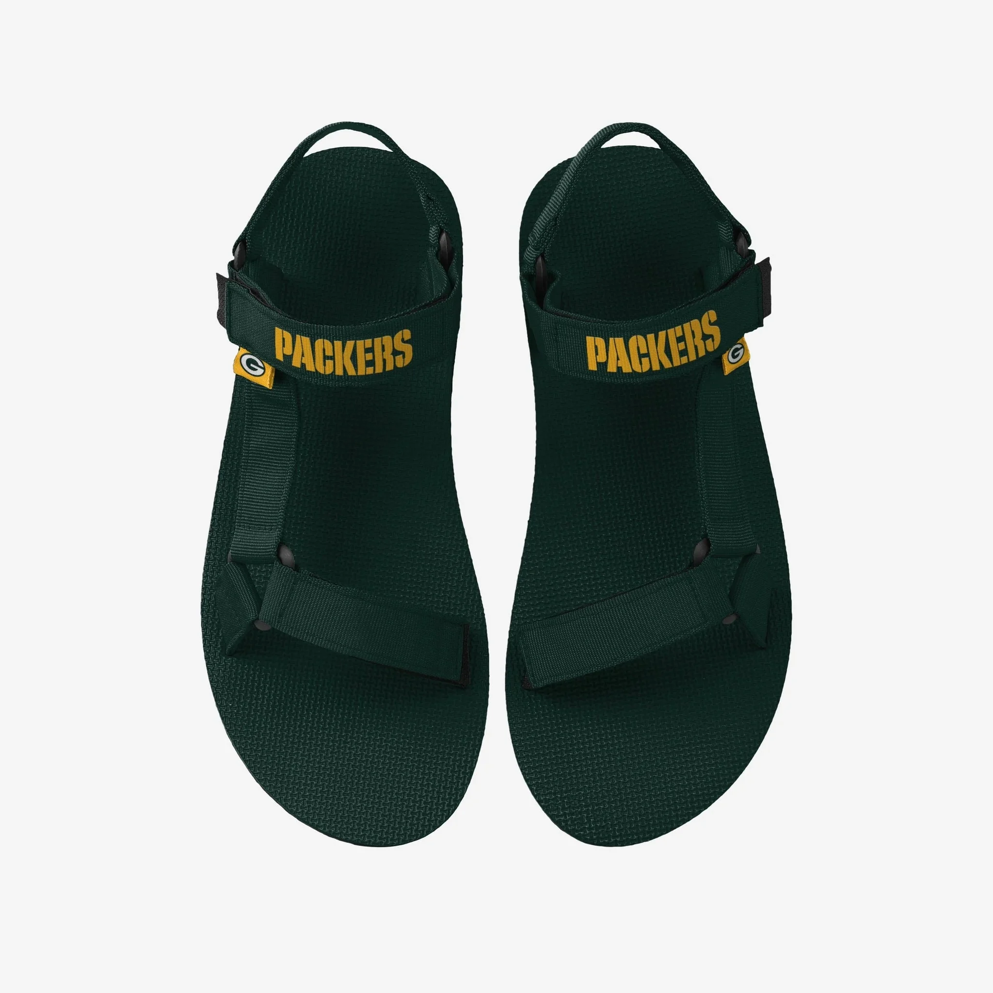 Green Bay Packers Mens Solid Strap Sandal