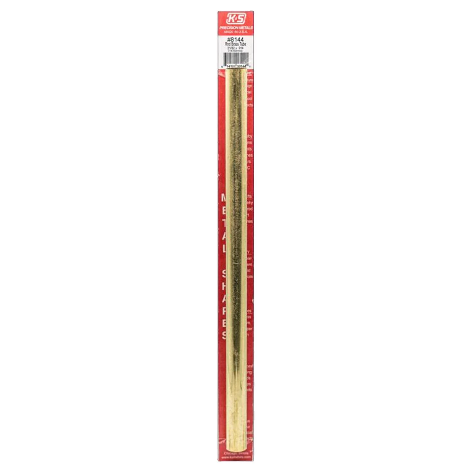 K&s 21/32 In. D X 12 In. L Round Brass Tube