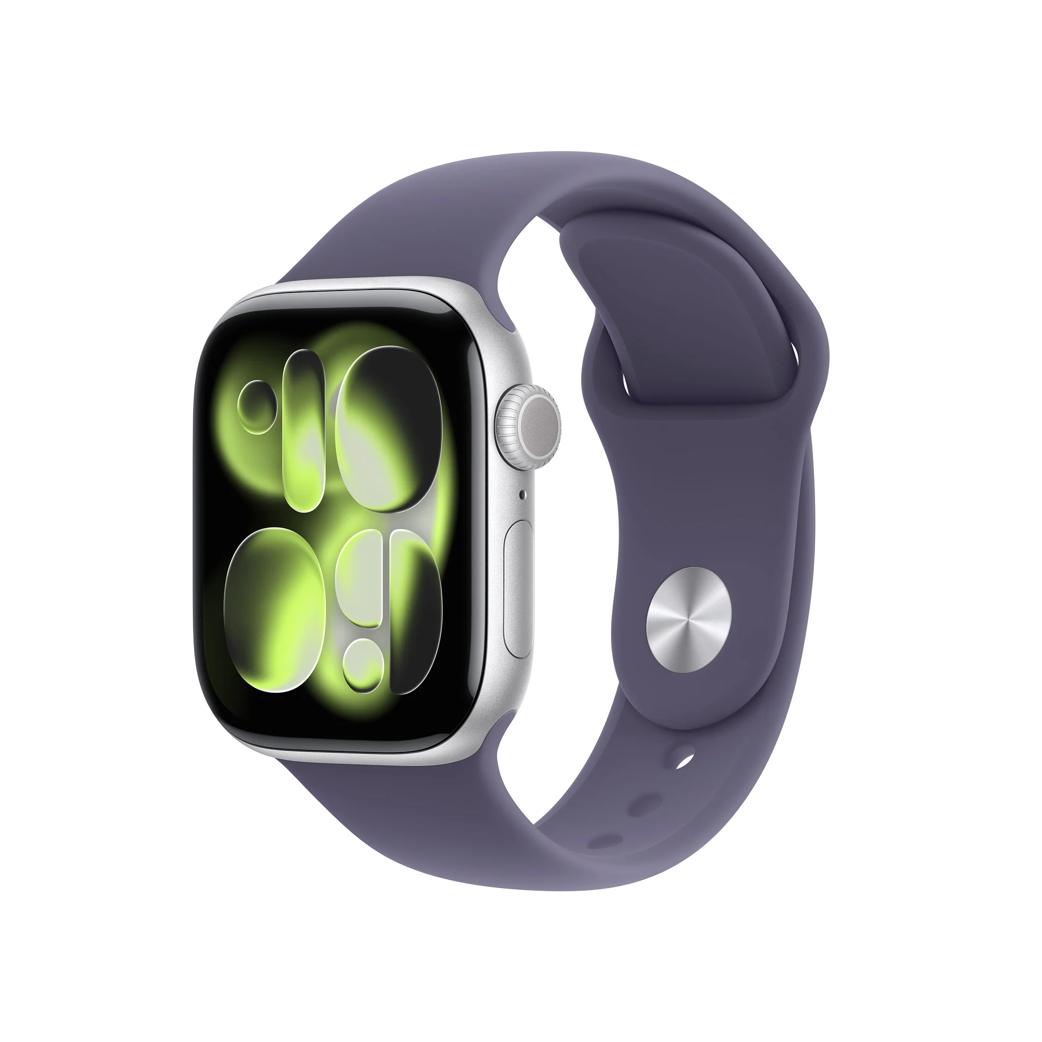 Apple Watch Series 11 Gps Smartwatch, 42mm, Silver Aluminum Case With Purple Fog Sport Band, Small/medium