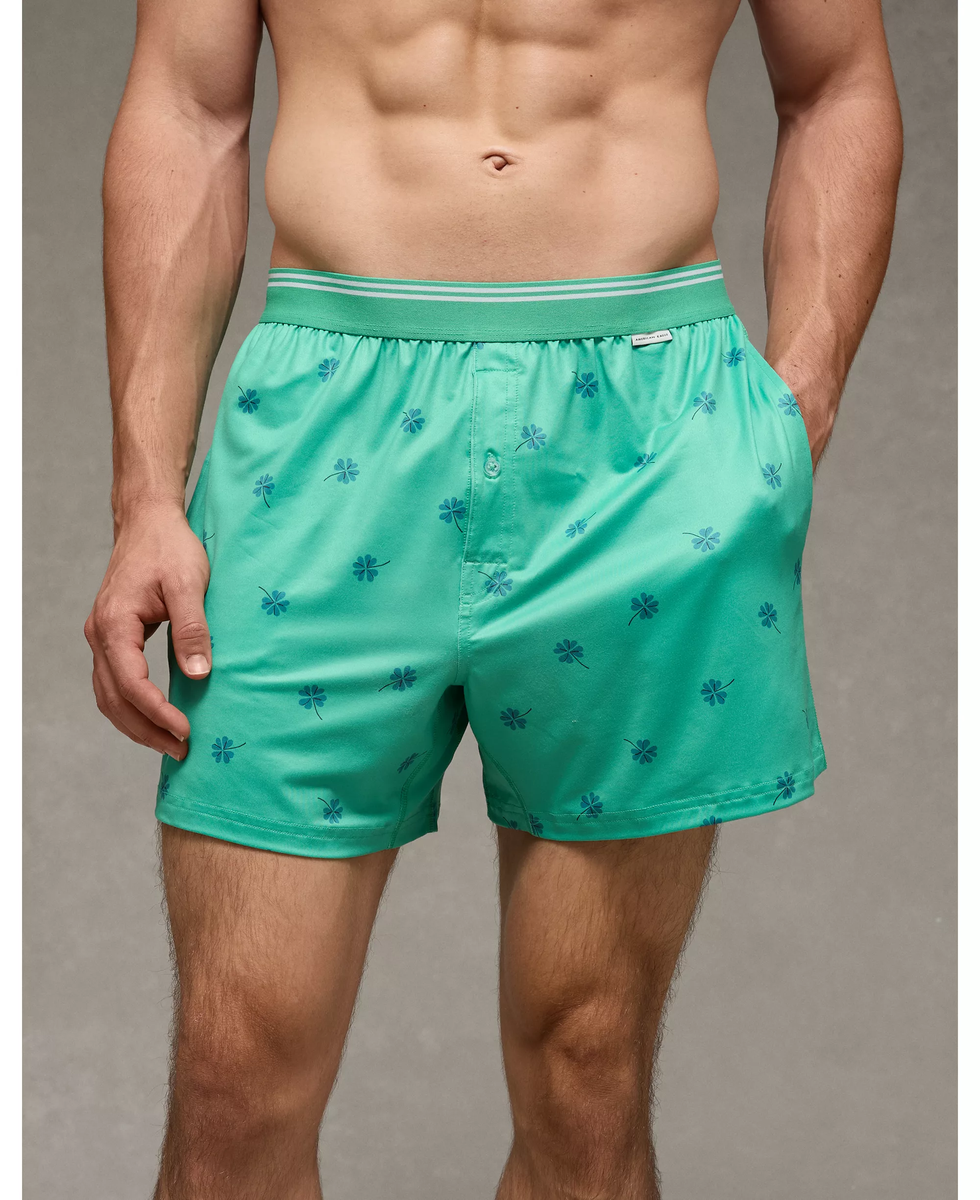 Aeo Men's St. Patrick's Day Ultra Soft Pocket Boxer Short