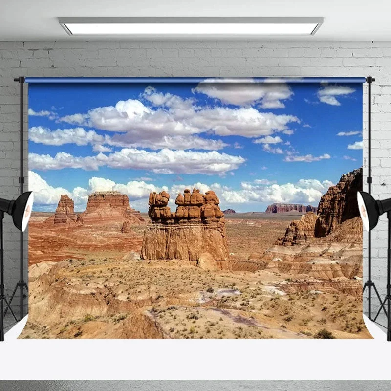 Blue Sky Goblin Valley State Park Photo Backdrop