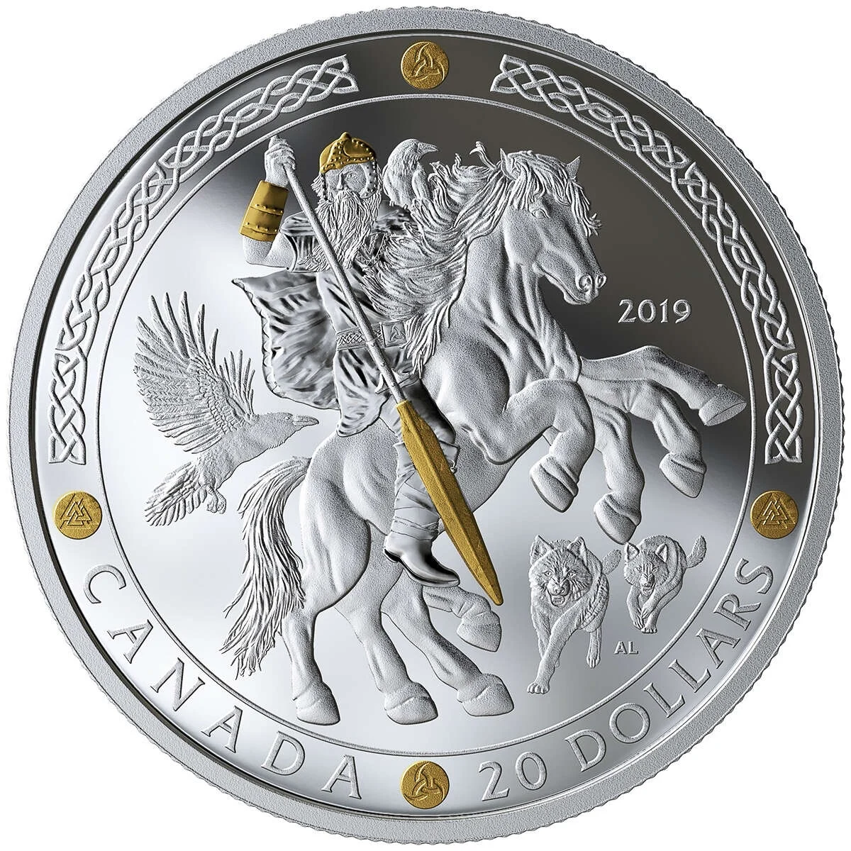 2019 $20 Norse Gods: Odin - Pure Silver Coin