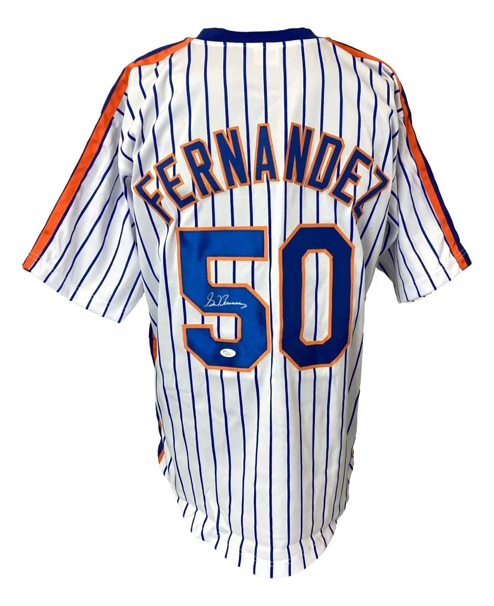Sid Fernandez New York Signed White Baseball Jersey Jsa