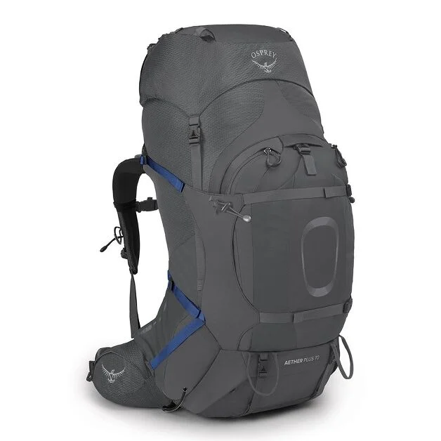 Osprey Men's Aether Plus 70 Backpacking Pack - Eclipse Grey - S/m
