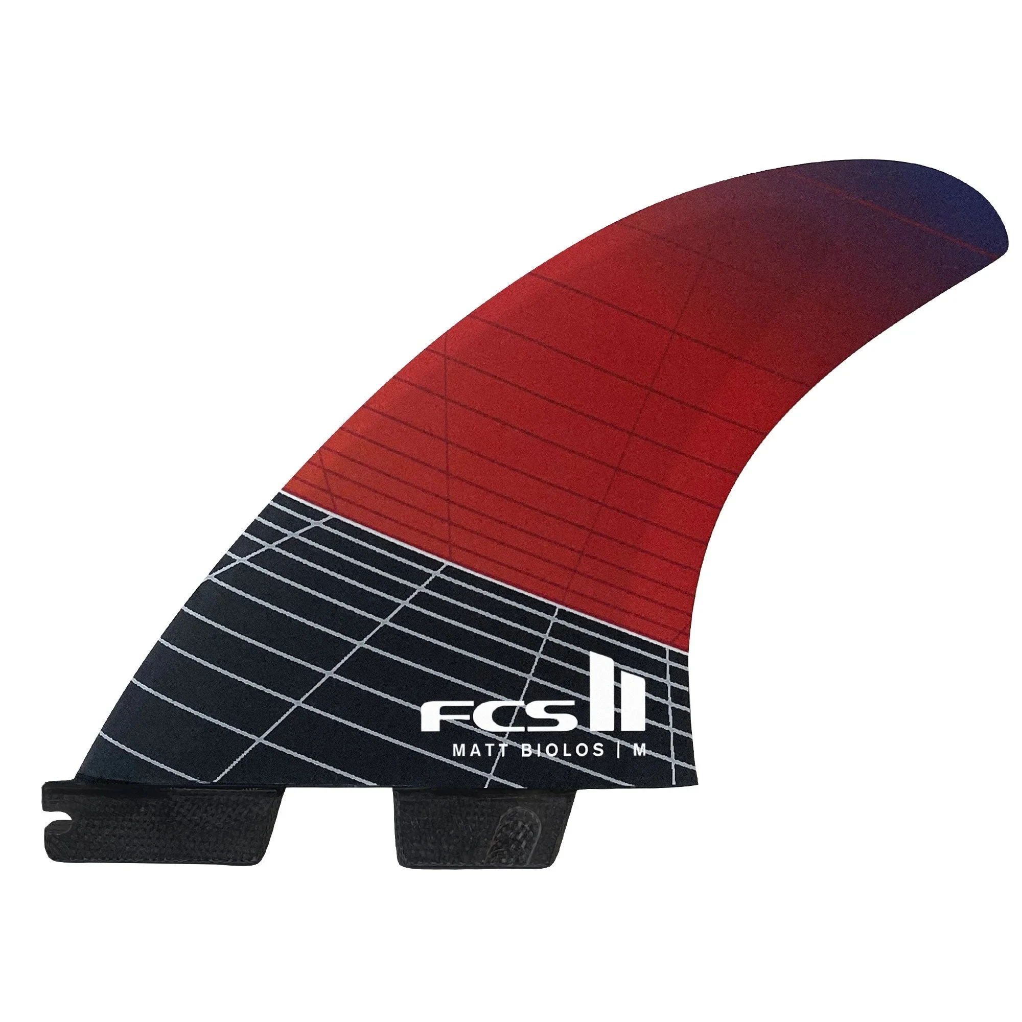 Fcs Ii Matt Biolos Tri-quad Fin Set - Red