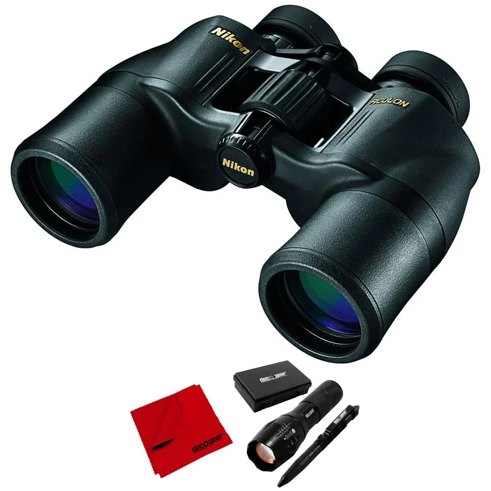 Nikon 8245 Aculon 8x42 Binoculars (a211) With Deco Tactical Set