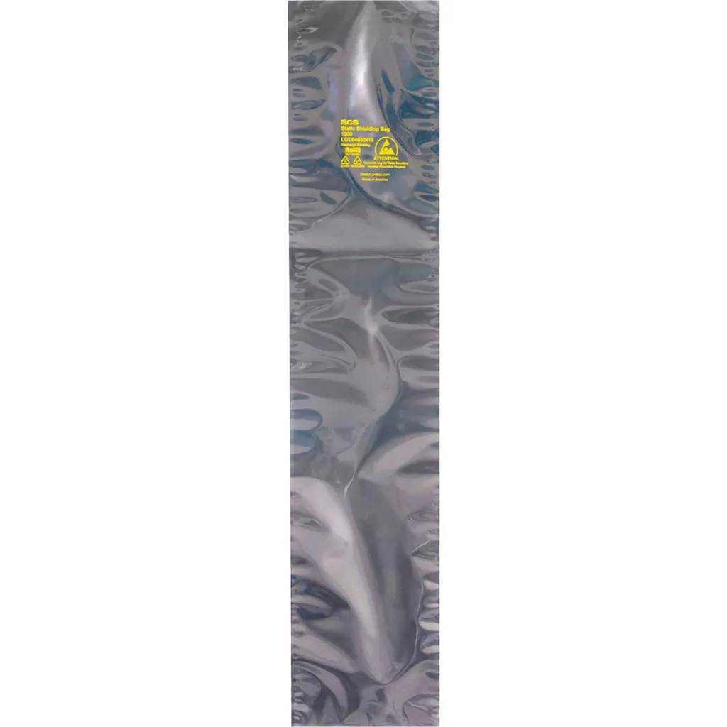 Global Industrial™ Open End Static Shielding Bags, 8"w X 18"l, 2.8 Mil, Transparent, 200/pack