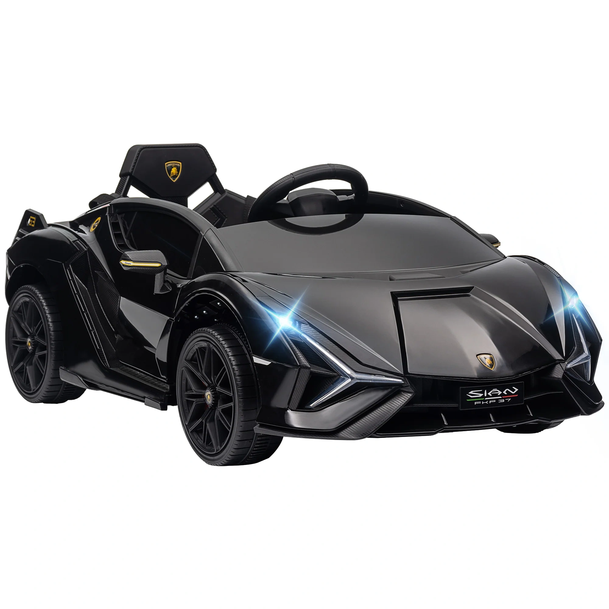 Aosom Lamborghini Sian Licensed Ride-on Car 12v Rc Outdoor