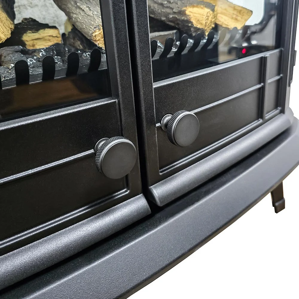 Modern Ember Harlowe 26-in Smart Black Electric Fireplace Stove Heater
