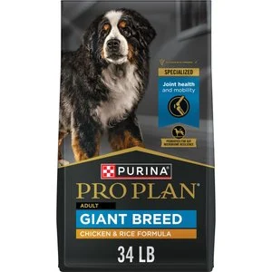 Purina Pro Plan Adult Giant Breed Formula Dry Dog Food, 34-lb Bag