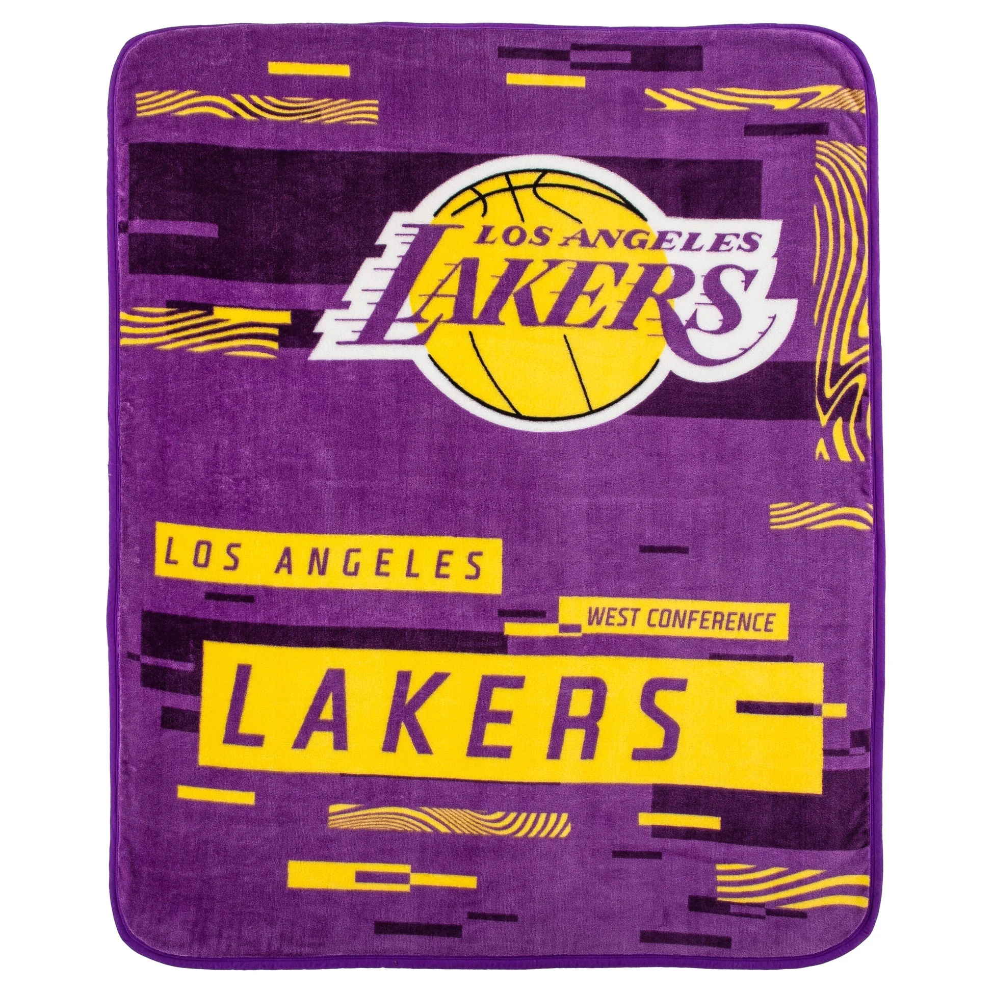 Nba Los Angeles Lakers Digitize Raschel Throw Blanket 60x80inches