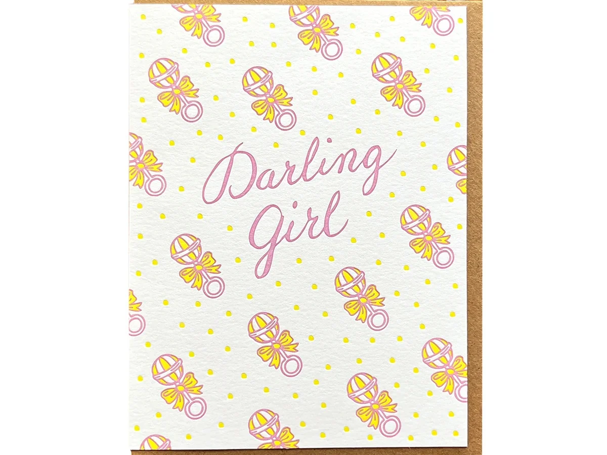 Darling Girl Greeting Card