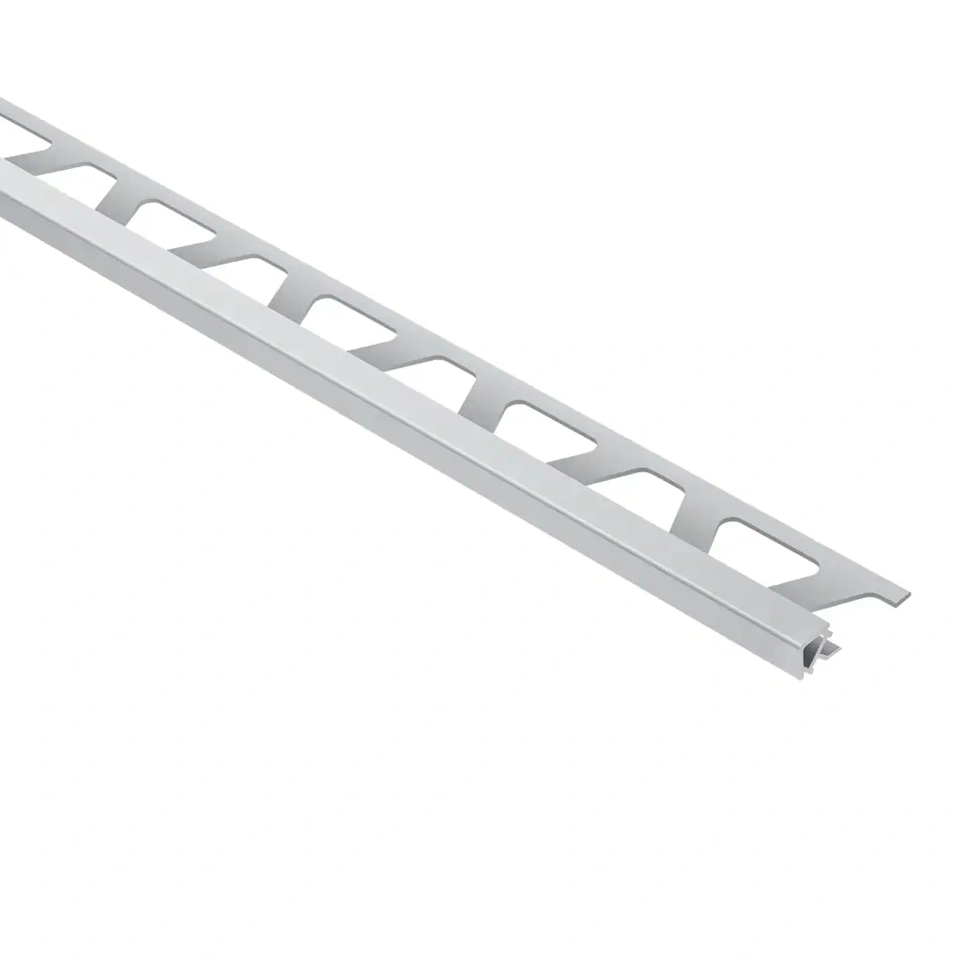 Quadec 0.5-in W X 98.5-in L Light Grey Pvc Square Edge Tile Edge Trim