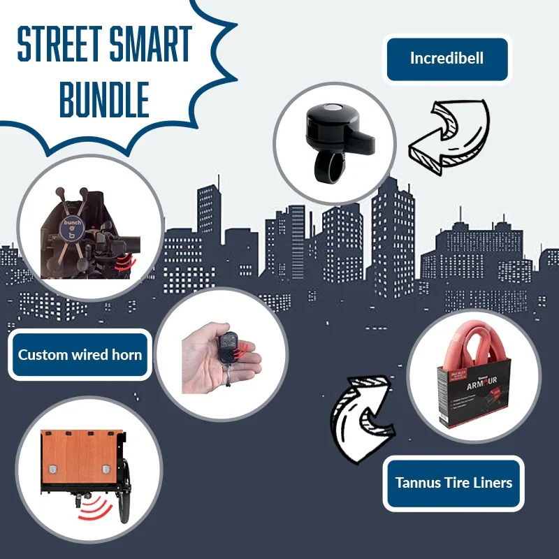 Street Smart Package - Liners + Horn + Bell
