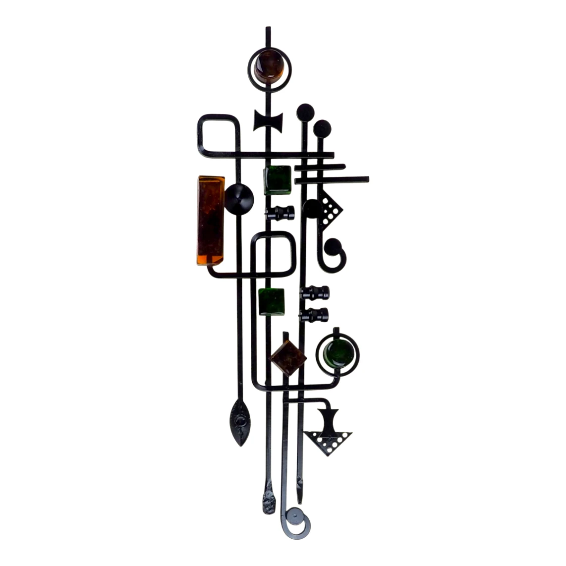 Wall Relief In Glass And Metalwork From Dantoft, 1960s