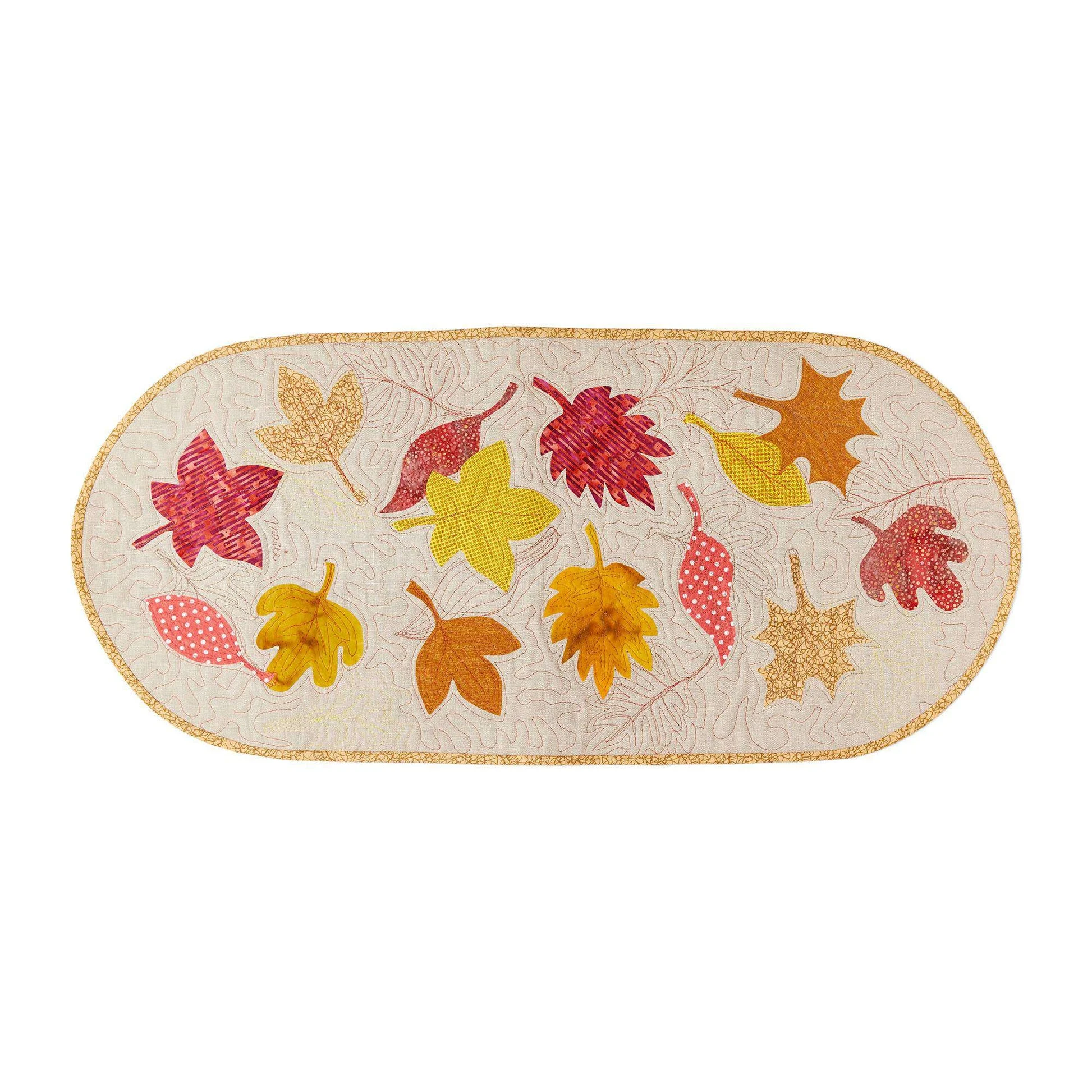 Sewing Autumn Leaf Table Runner Pattern